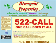 Tablet Screenshot of divergentproperties.com